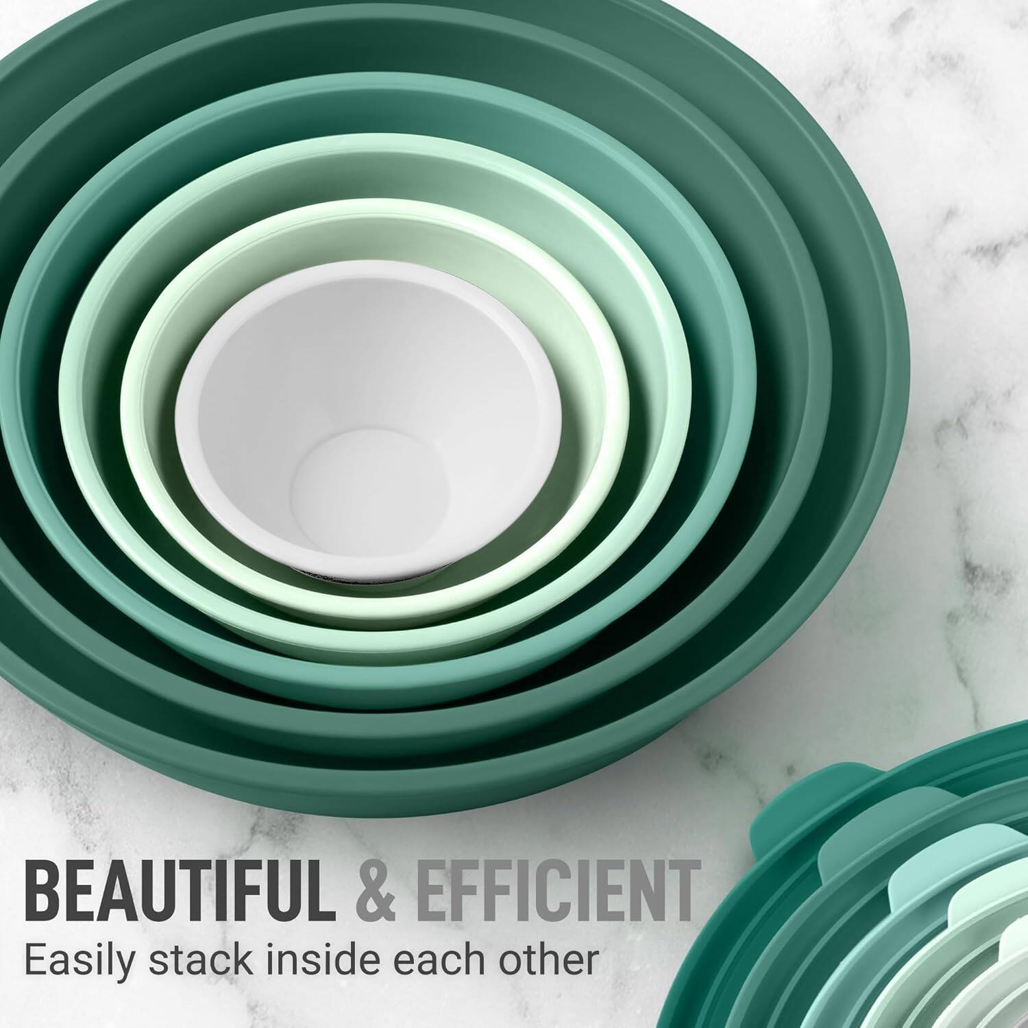 BEAUTIFUL & EFFICIENT  
Easily stack inside each other