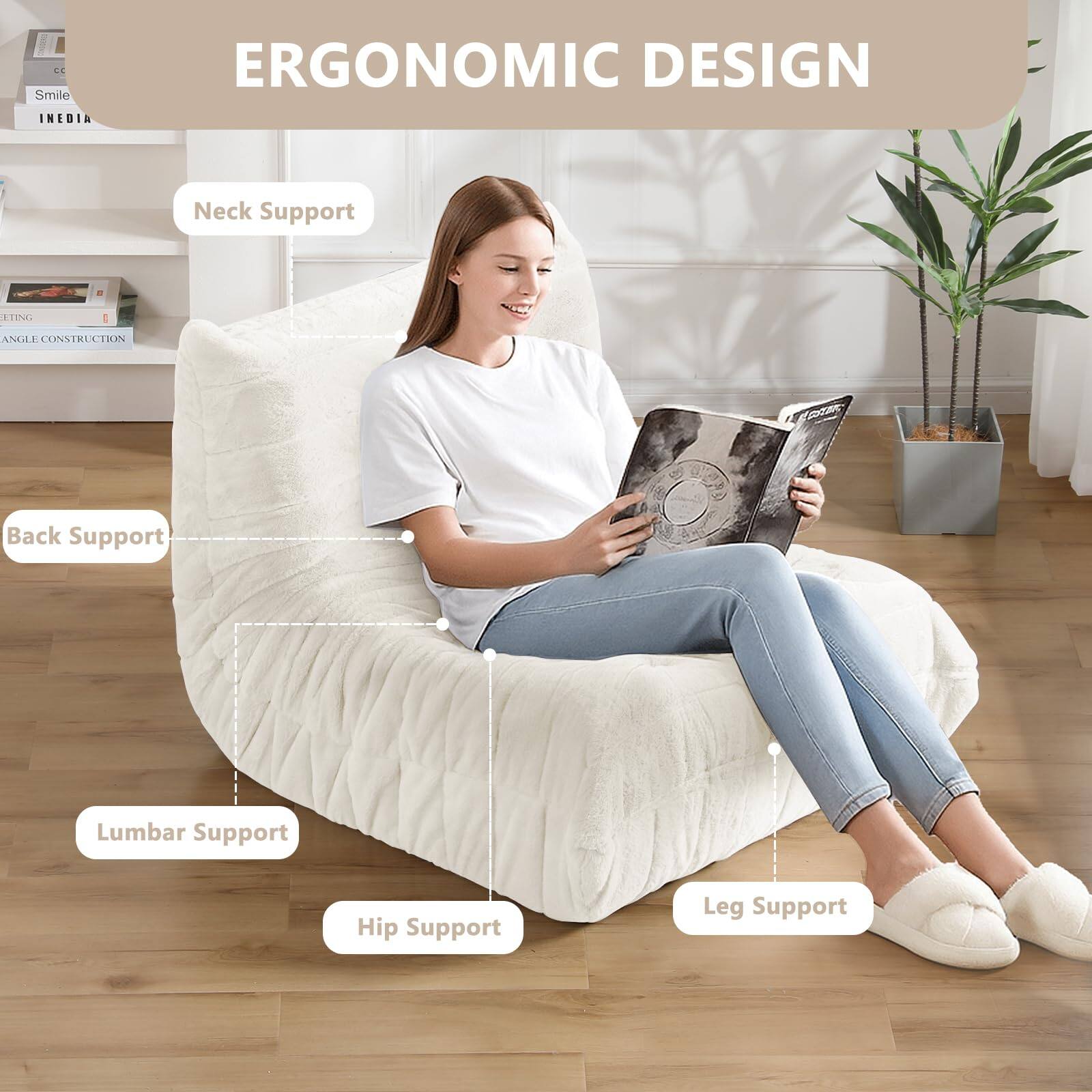 ERGONOMIC DESIGN

- Neck Support
- Back Support
- Lumbar Support
- Hip Support
- Leg Support