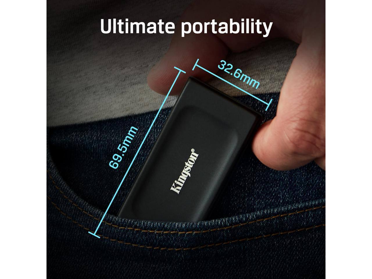 Ultimate portability

Kingston

32.6mm

69.5mm