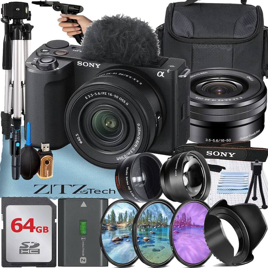 Sony Alpha ZV-E10 | APS-C Spiegellose Vlog-Kamera Schwarz