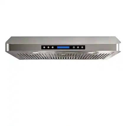 Front. Onefly - 42 inches - Externally Vented - Under Cabinet Range Hood - Stainless Steel.