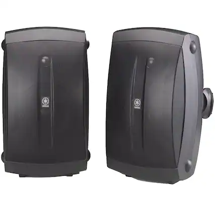 Front. Yamaha - Yamaha Ns-aw350 Ns-aw350 40-watt-continuous High-performance Outdoor Speakers, Pair (black) - black.