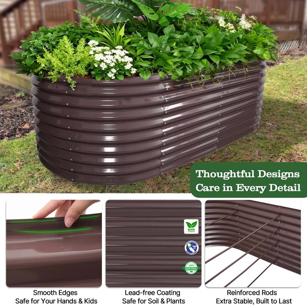 Thoughtful Designs  
Care in Every Detail

- Smooth Edges  
  Safe for Your Hands & Kids

- Lead-free Coating  
  Safe for Soil & Plants

- Reinforced Rods  
  Extra Stable, Built to Last