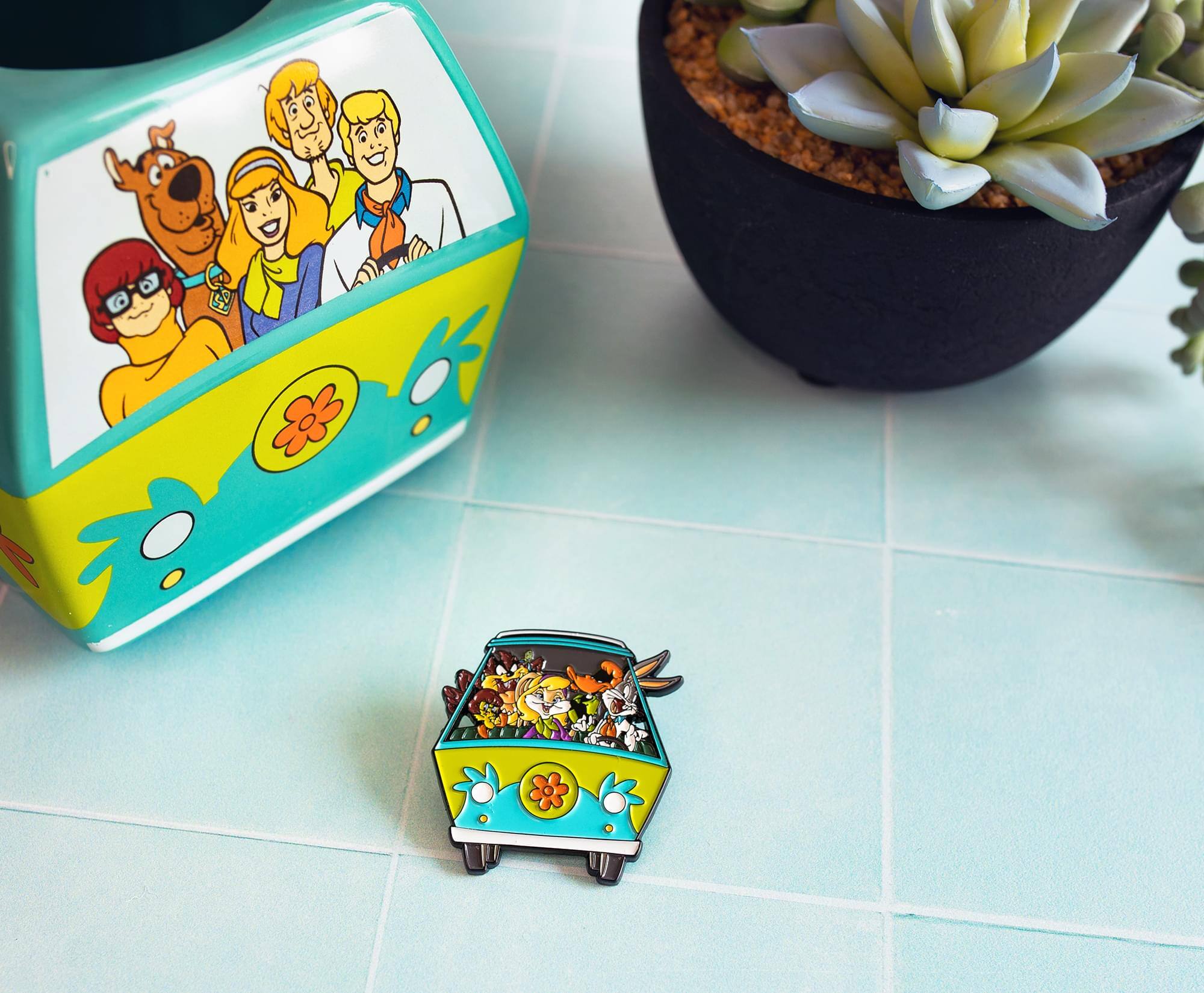 Alt View 2. SalesOne LLC - Warner Bros. 100 Looney Tunes x Mystery Machine Enamel Pin - Green.