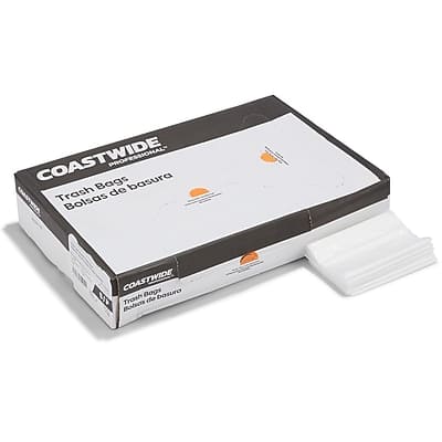 "Coastwide Professional - 12-16 Gallon Trash Bag, 32"" x 24"", Low Density, 0.7 mil, 250 Bags/Box - Clear" price history on PriceWatchPro