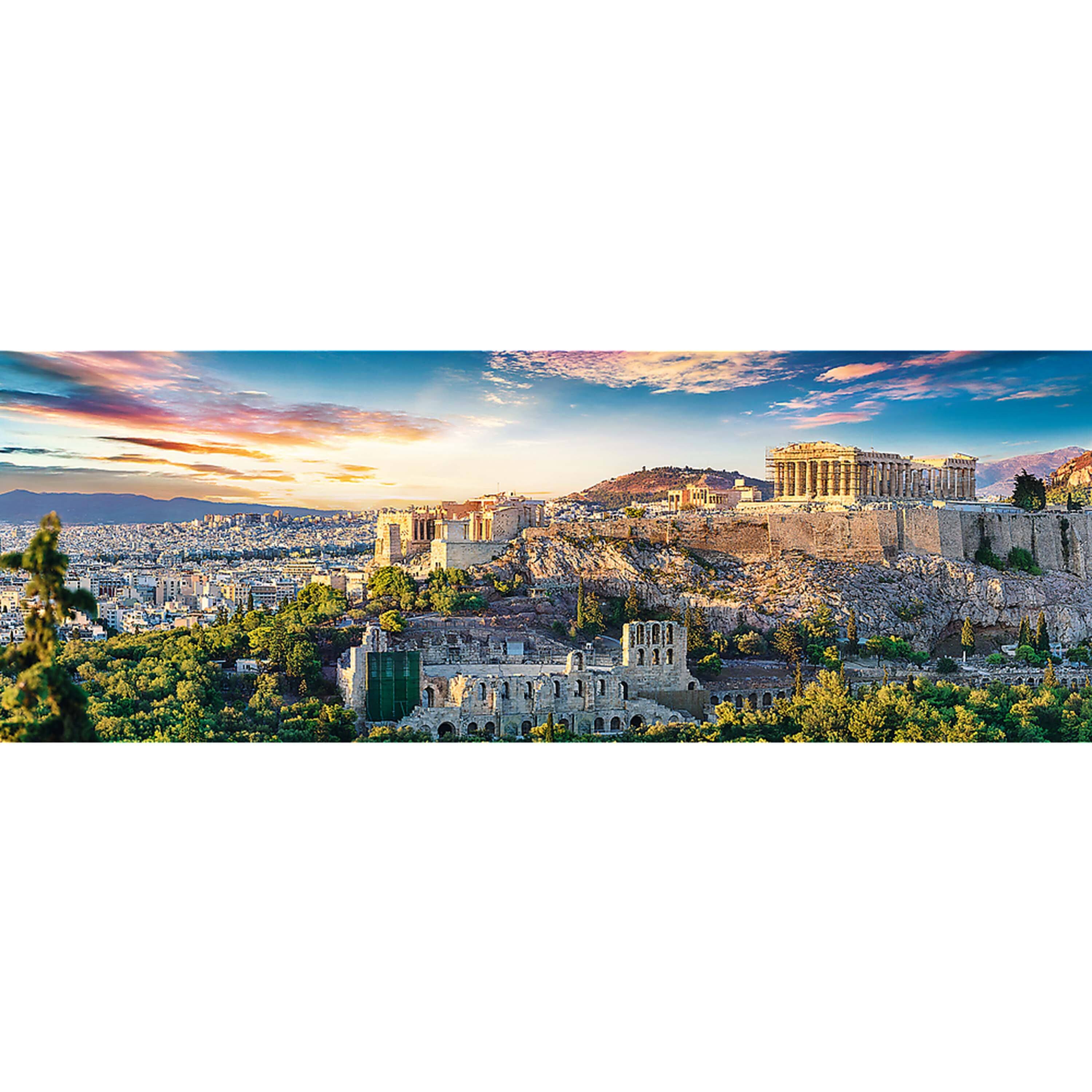 Alt View 1. Trefl - Trefl Red 500 Piece Panorama Puzzle - Acropolis, Athens / Fotolia.