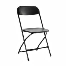 AOITUN - Folding Chair 10 Pack Stackable, Durable and Portable for Outdoor and Indoor Use - Black