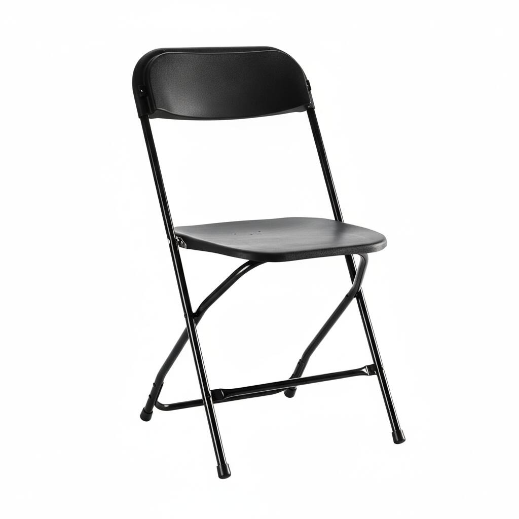 Front. AOITUN - Folding Chair 10 Pack Black - Stackable, Durable and Portable for Outdoor and Indoor Use - Black.