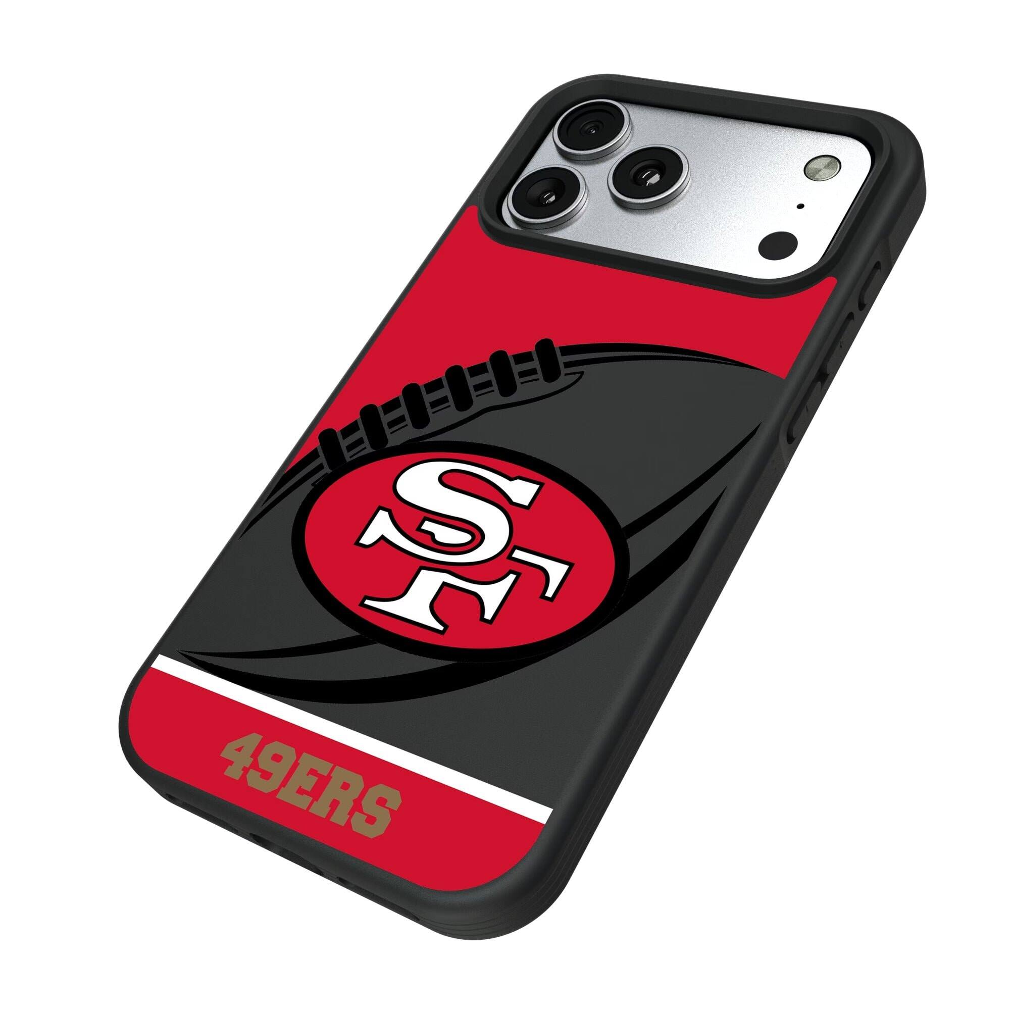 Alt View 1. Keyscaper - San Francisco 49ers Bump Case with 8.2ft Drop Protection - 16 Plus - Multicolor.