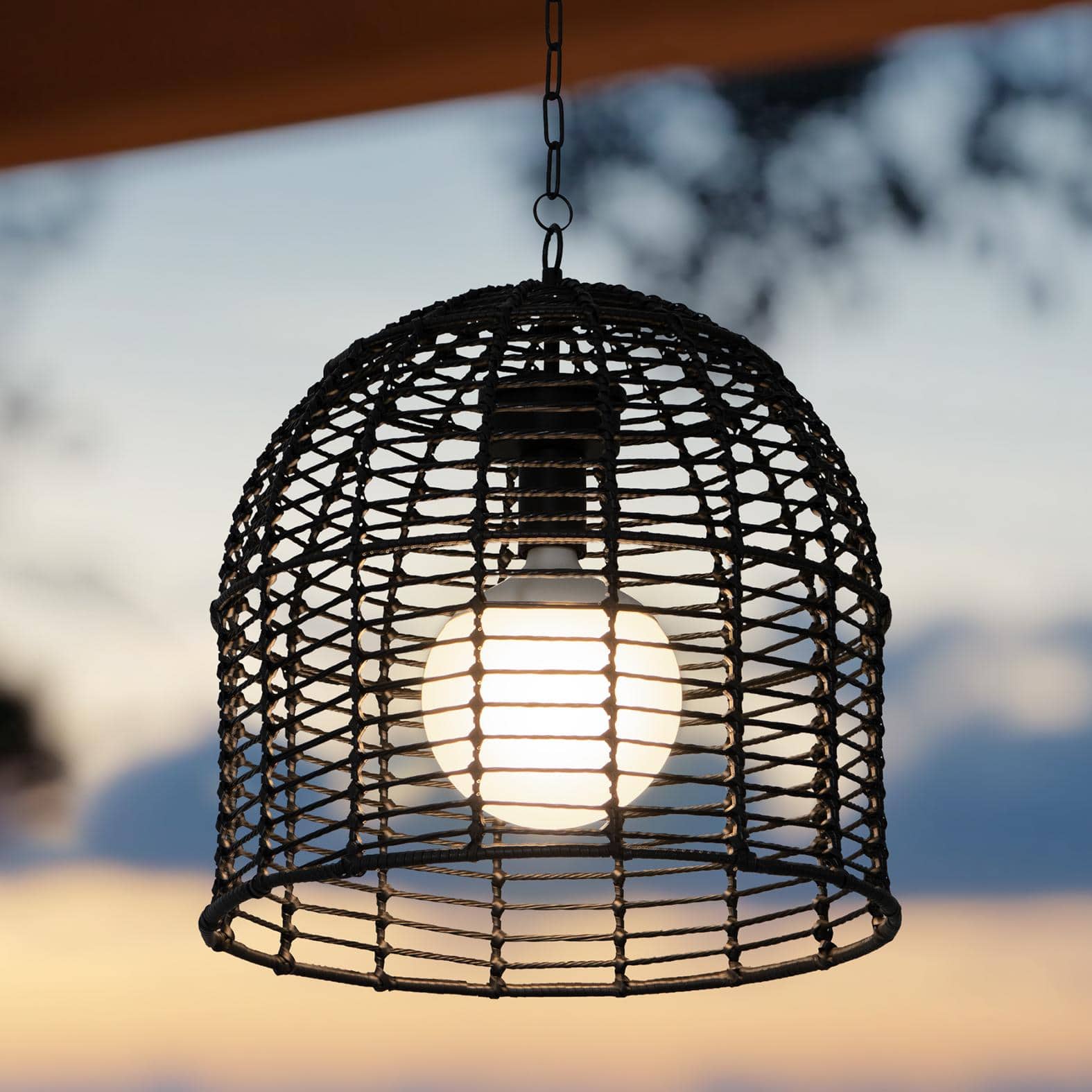 SUNJOY - Keely LED Chandelier with Remote Control, Battery Operated (not included) - Black price history on PriceWatchPro