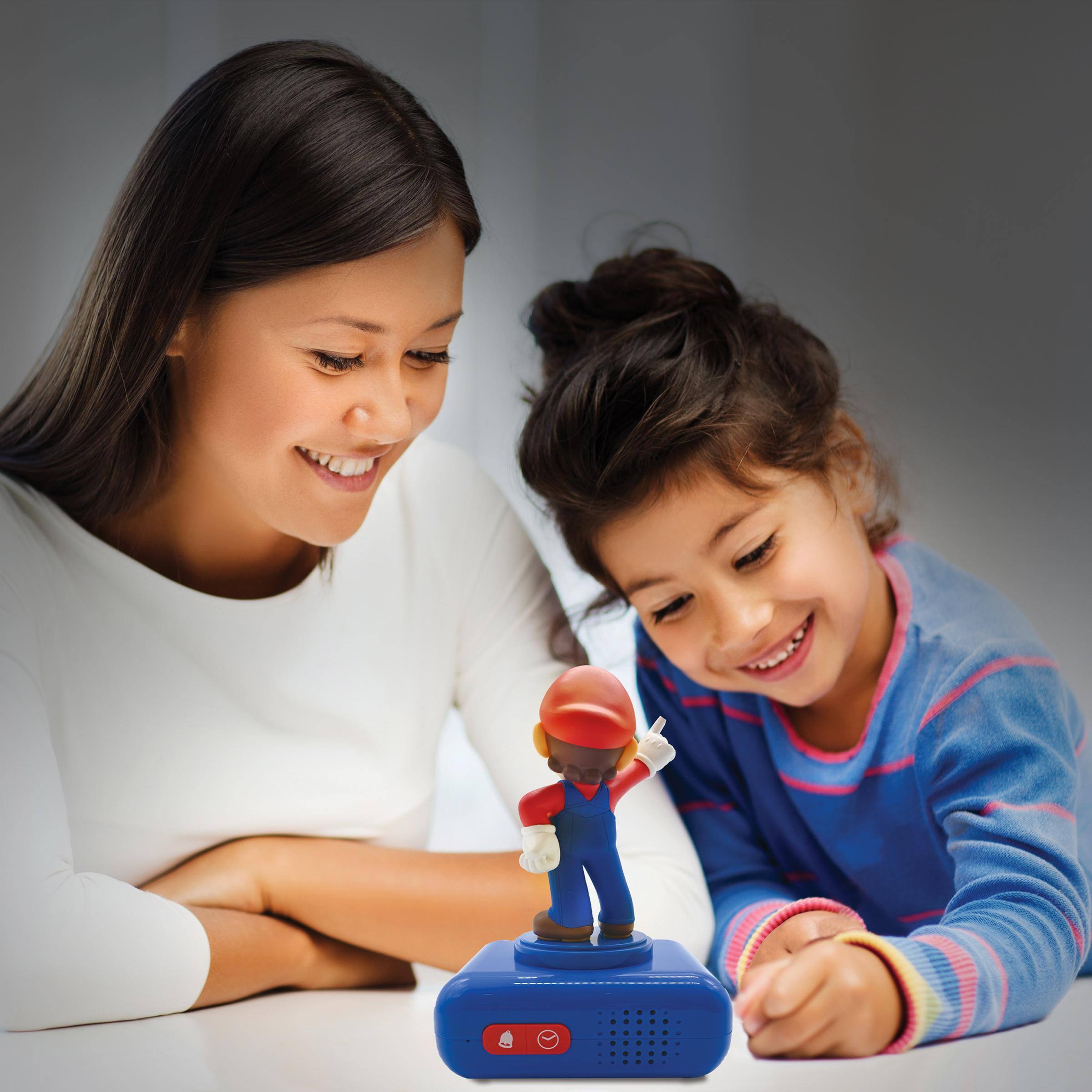 Alt View 4. Lexibook - Nintendo Super Mario Alarm Clock with Sounds - BLUE.
