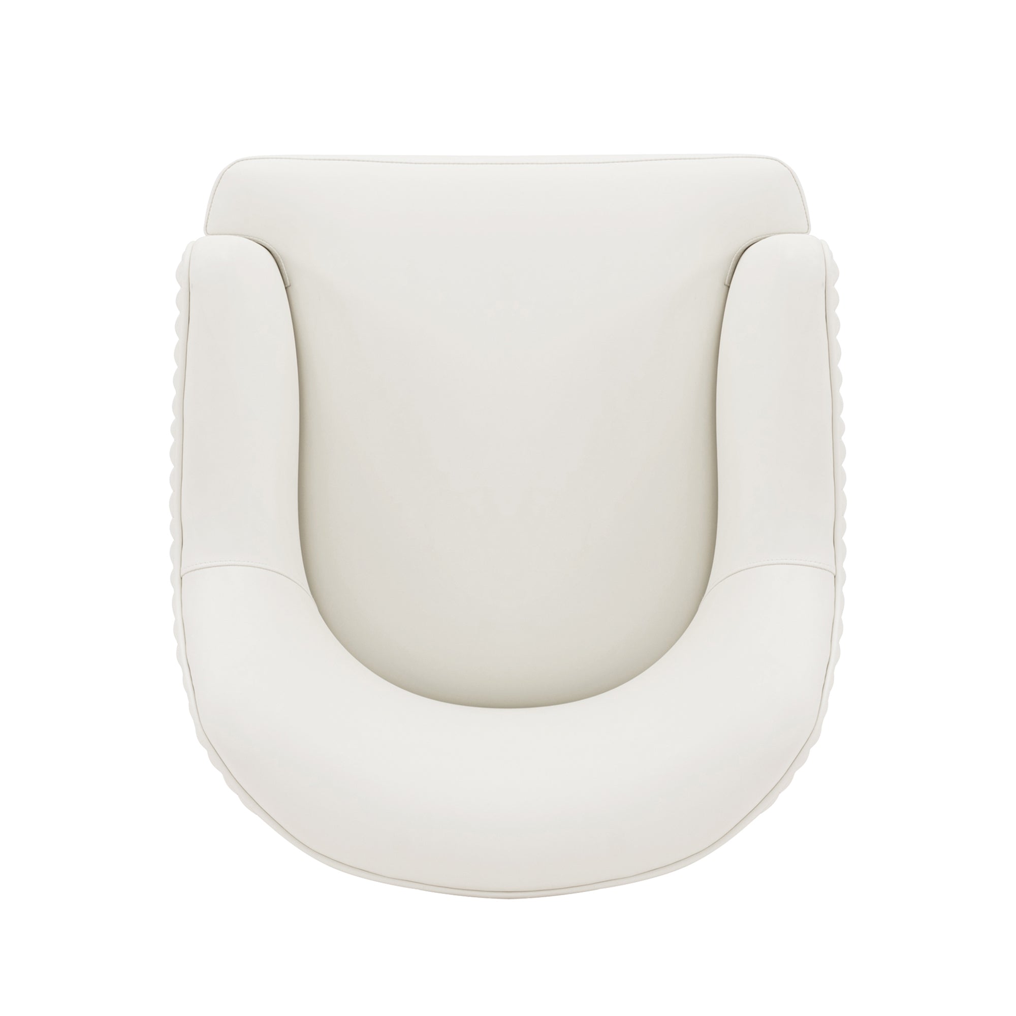 Alt View 3. Manhattan Comfort - Raya Modern Wood Vegan Leather Dining Chair - Set of 2 - Ivory.