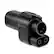 Front. Lectron - NACS to CCS Electric Vehicle (EV) Adapter with Interlock - up to 1000V - Black.