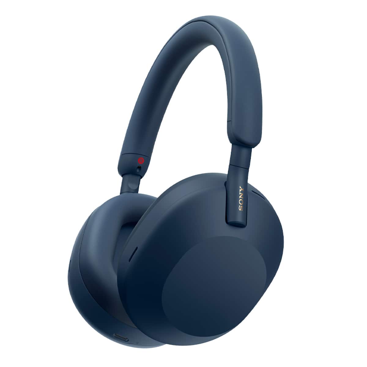 Sony - WH-1000XM5 Wireless Noise-Canceling Over-the-Ear Headphones - Blue - Front_Zoom