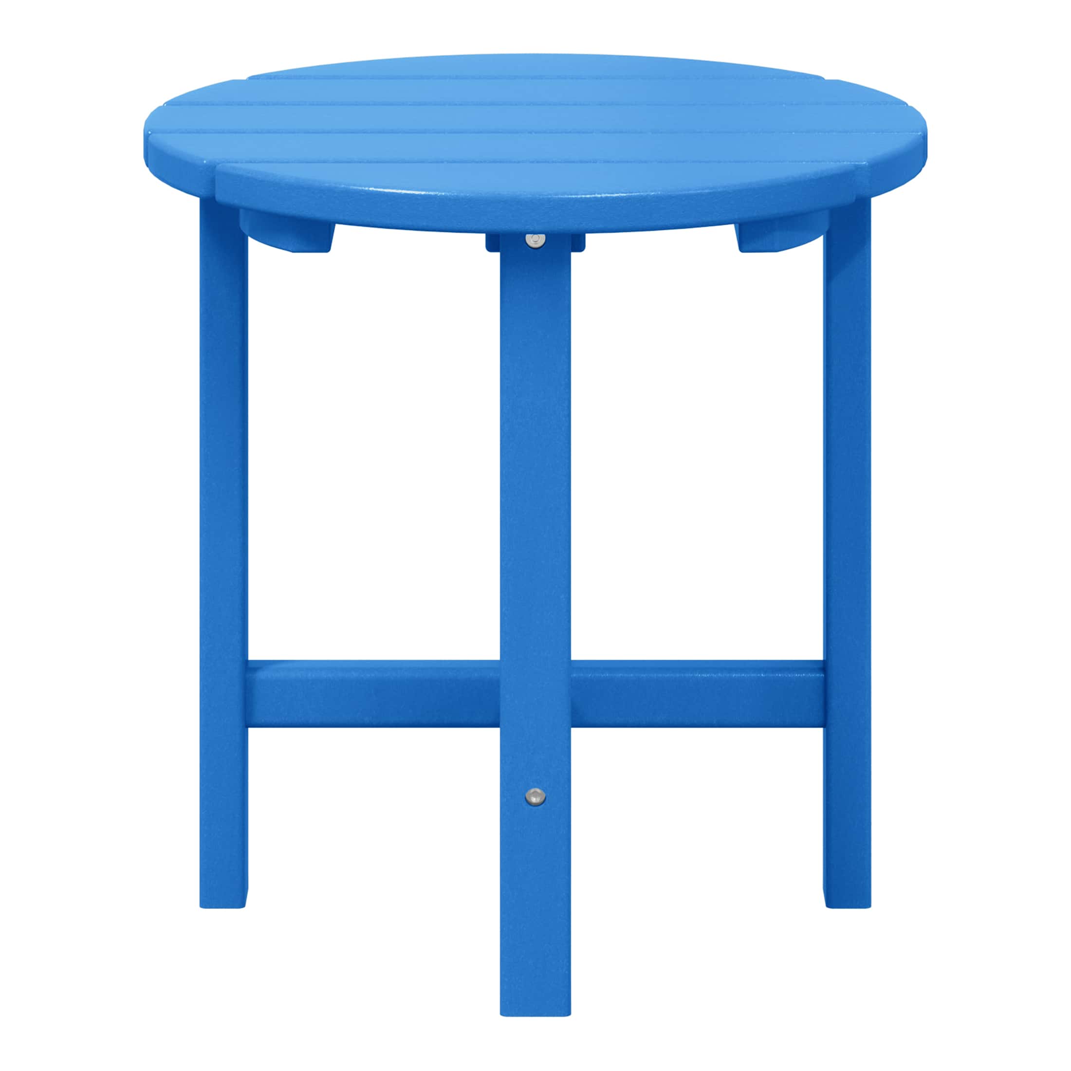 WestinTrends - Dylan Adirondack Round Outdoor Side Table - Pacific Blue