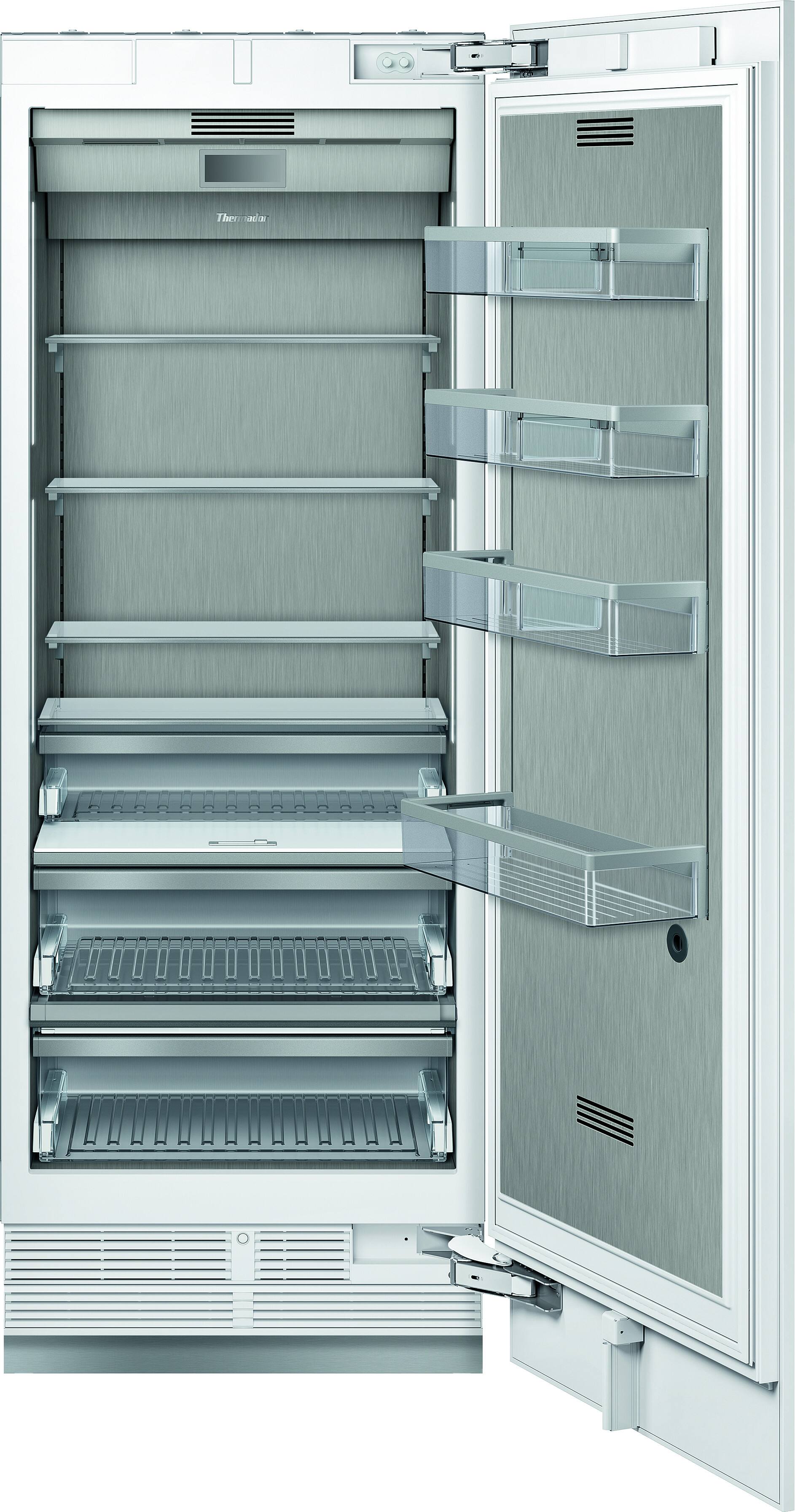 Alt View 1. Thermador - Freedom Collection 16.8 Cu. Ft. Column Built-In Counter-Depth Smart Refrigerator - Custom Panel Ready.
