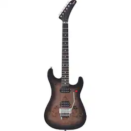 EVH - 5150 Series Deluxe Poplar Burl Electric Guitar, Ebony Fingerboard, Black Burst