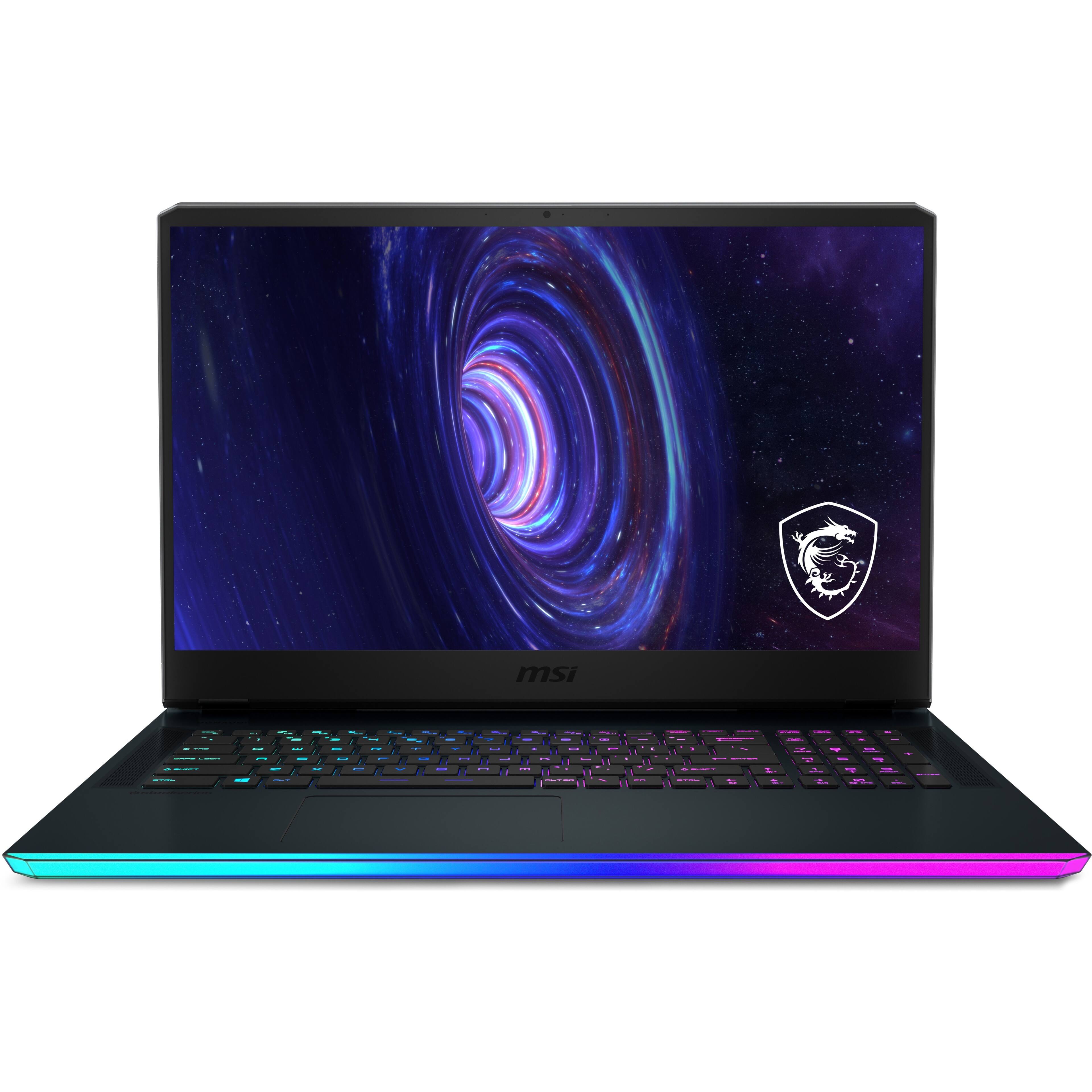 Front. MSI - GE76 Raider 17.3" Gaming Laptop - Intel Core i7 - Memory - NVIDIA GeForce RTX 3060 - 1 TB SSD - Titanium Blue.