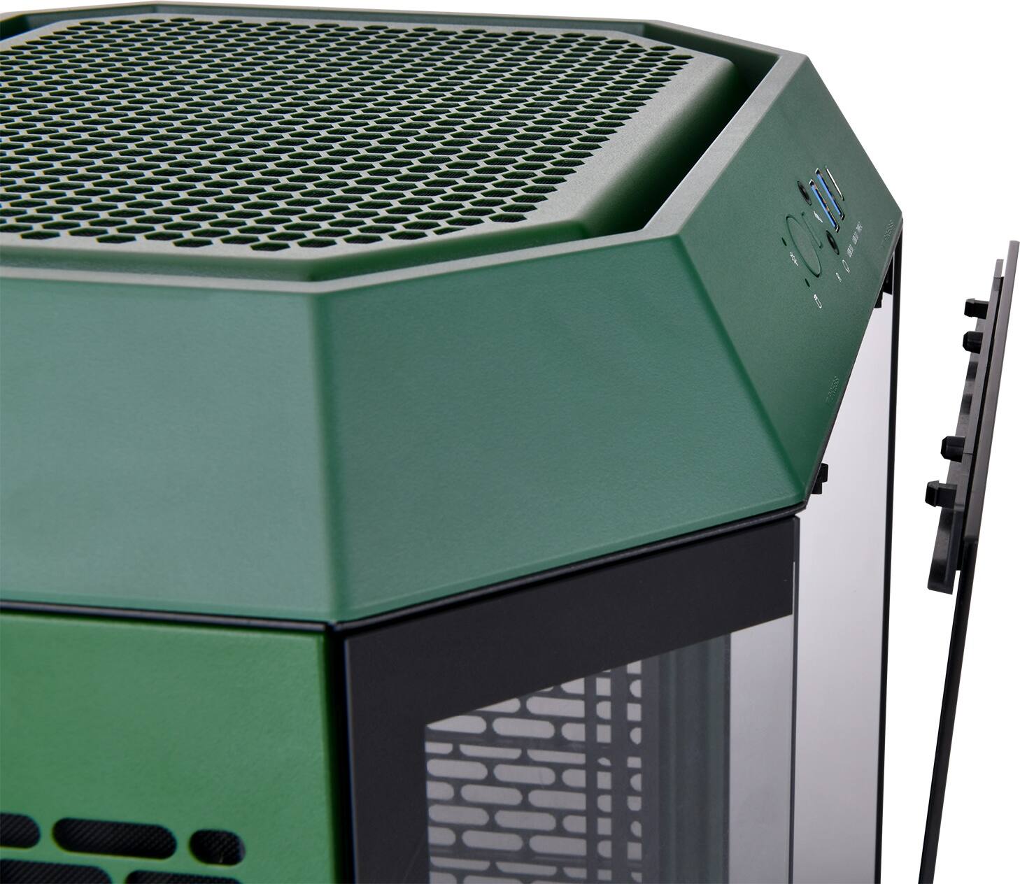 Alt View 25. Thermaltake - The Tower 300 Micro ATX PC Case - Racing Green.