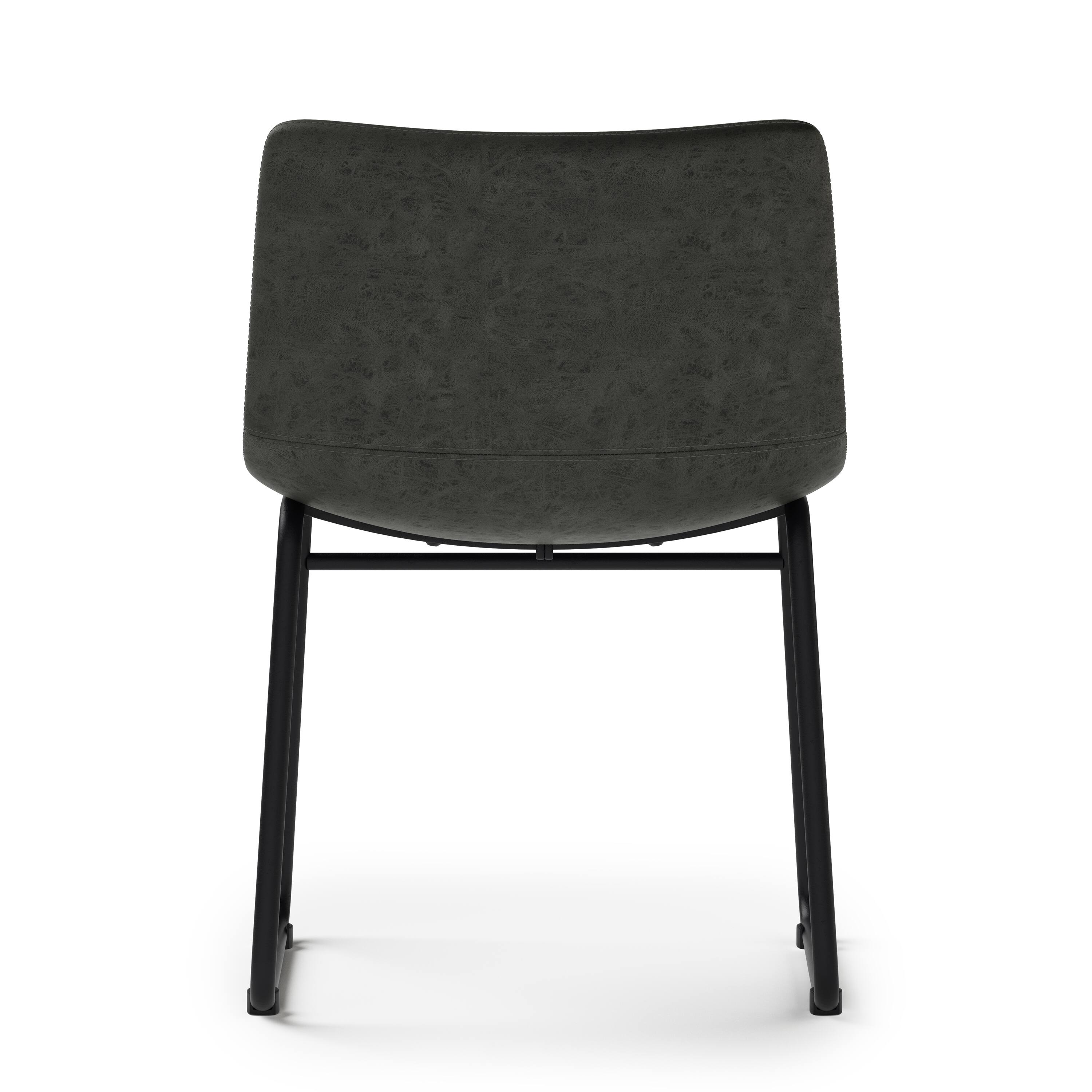 Alt View 13. Simpli Home - Warner Dining Chair (Set of 2) - Distressed Charcoal Grey.