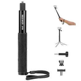 Neewer - 27.8" Selfie Stick + QR Mount for Action Cams