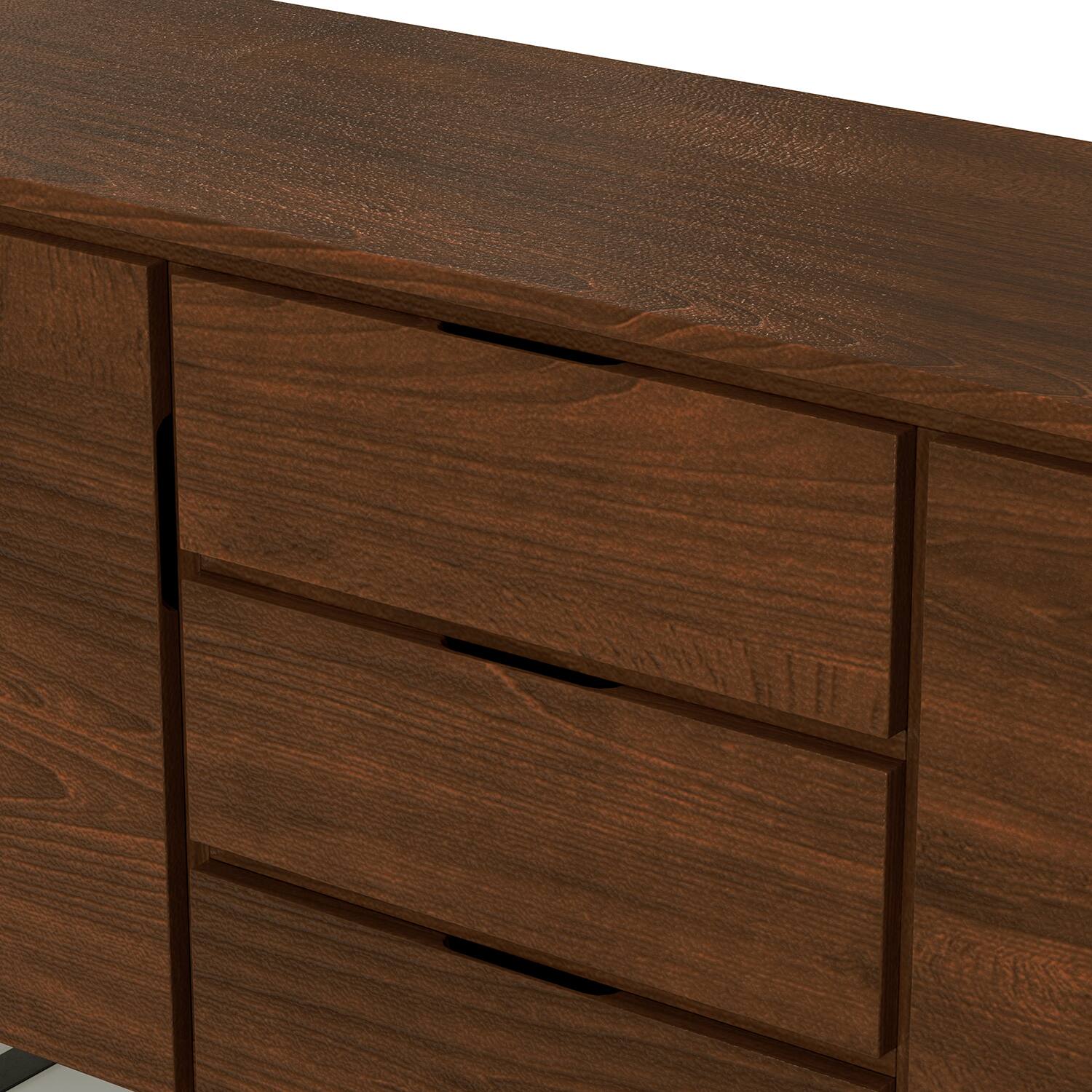 Alt View 14. Simpli Home - Lowry Sideboard Buffet - Walnut Veneer.