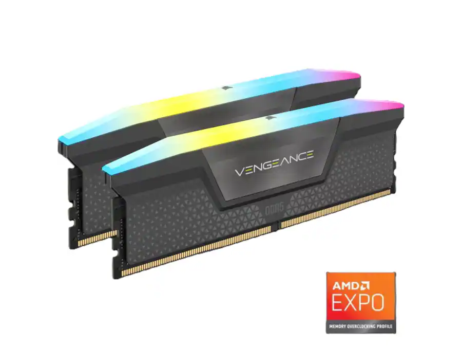 CORSAIR Vengeance RGB 32GB (2 x 16GB) 288 Pin PC RAM DDR5 6000 CORSAIR Vengeance RGB 32GB (2 x 16GB) 288 Pin PC RAM DDR5 6000