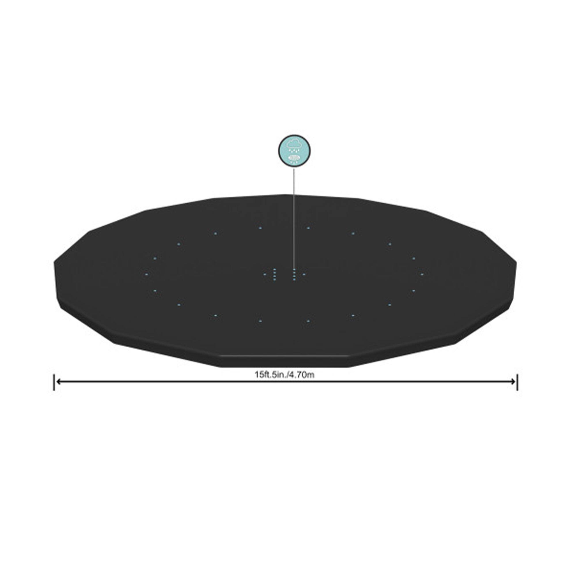 Alt View 10. Bestway - Bestway Round Pool Cover for 15 Foot Above Ground Pools, Black (Cover Only).