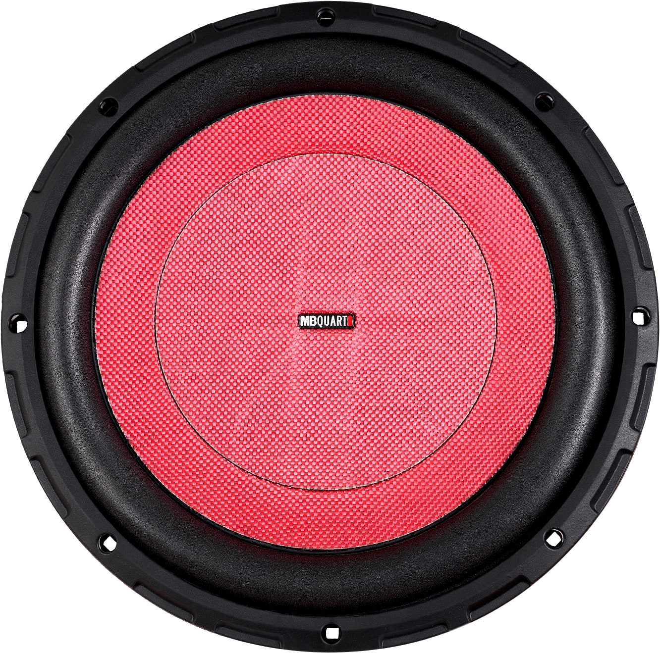 MB Quart - Discus 12" 600W Dual-Voice Subwoofer - Red - Front_Zoom