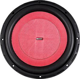 MB Quart - Discus 12" 600W Dual-Voice Subwoofer - Red