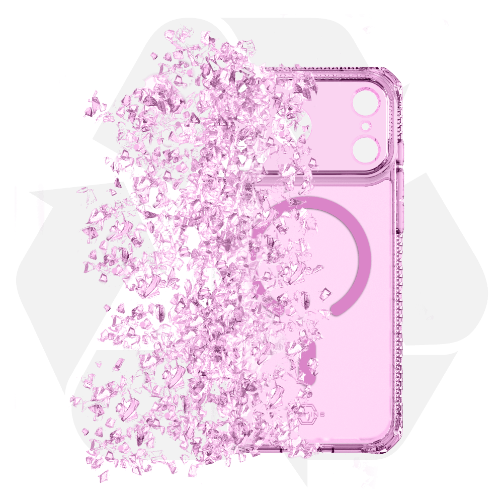 Alt View 6. Itskins - HYBRID R // VAPOR MagSafe Case for Apple iPhone 18 Pro Max / 17 Pro Max - Pink.
