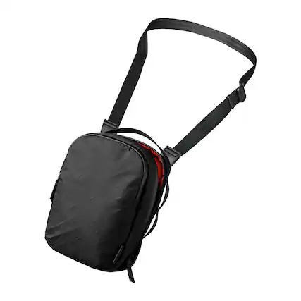 Front. ALPAKA - Metro Sling V2 1.5L Crossbody Sling Bag, Travel EDC Shoulder Bag, 6 Sleeves, YKK AquaGuard Zippers - Black Ultradyne 100D.