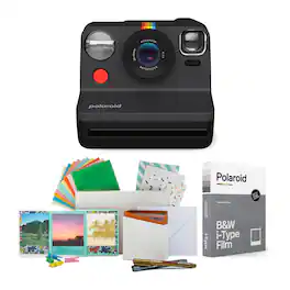 Polaroid Originals - NOW Instant Camera Generation 2 (Black) w/Film Kit & B&W Film