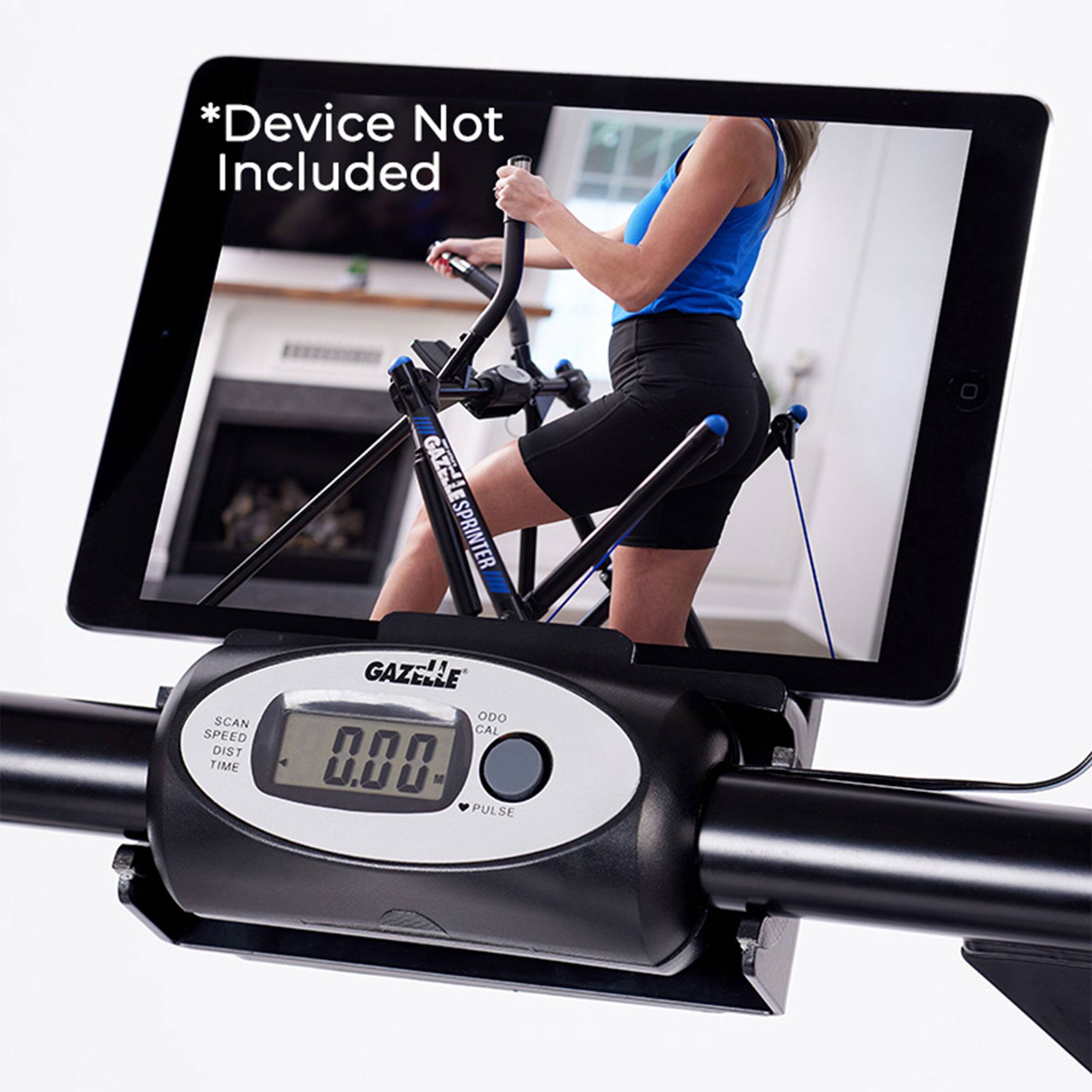 *Device Not Included

SCAN SPEED DIST TIME

GAZELLE SPRINTER

GAZELLE ODO CAL 0.00 M PULSE