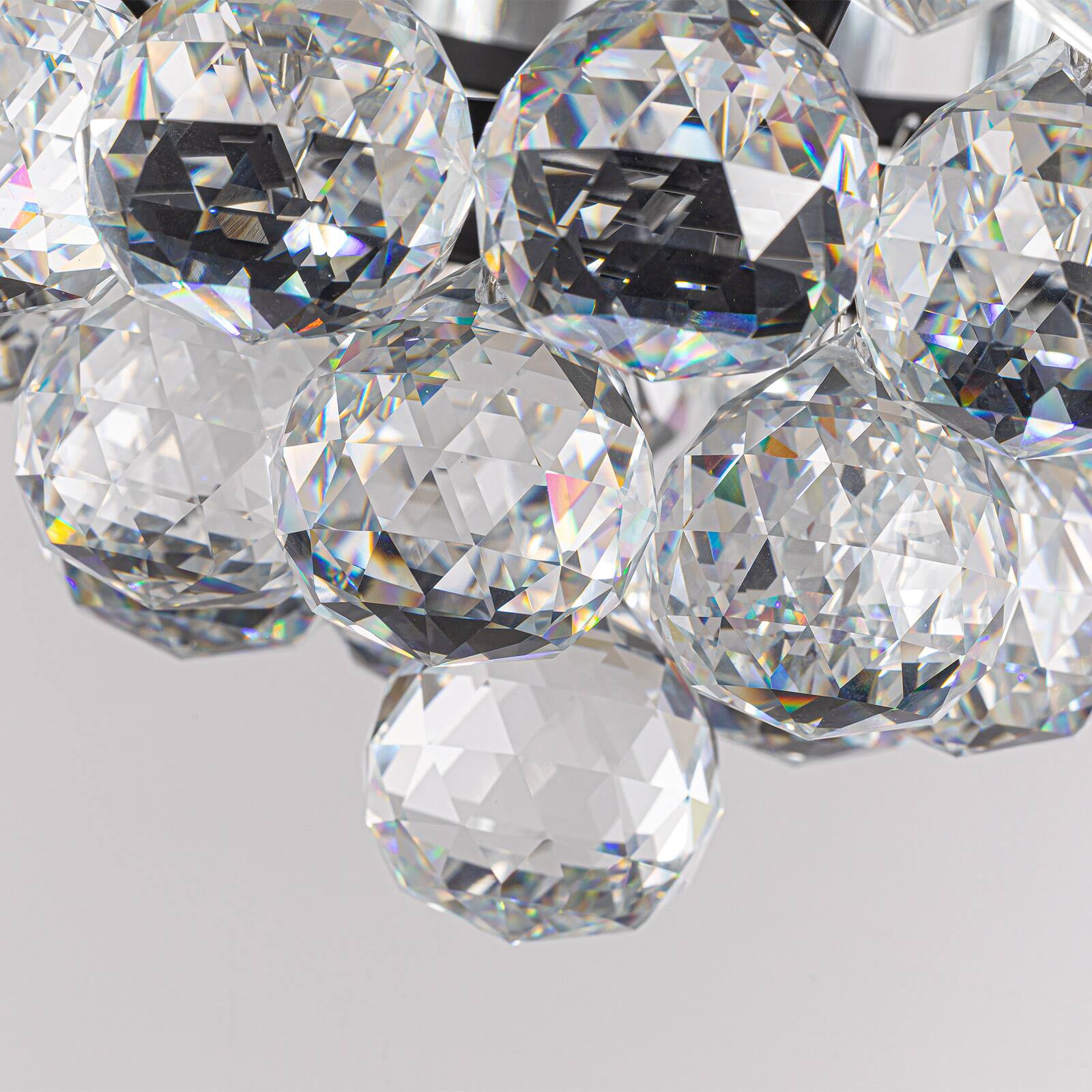 Alt View 4. Siljoy - 52 Inch Crystal Chandelier Ceiling Fan with Lights Remote Elegant Design 5 Blades Included for Bedroom Living Room - Black.