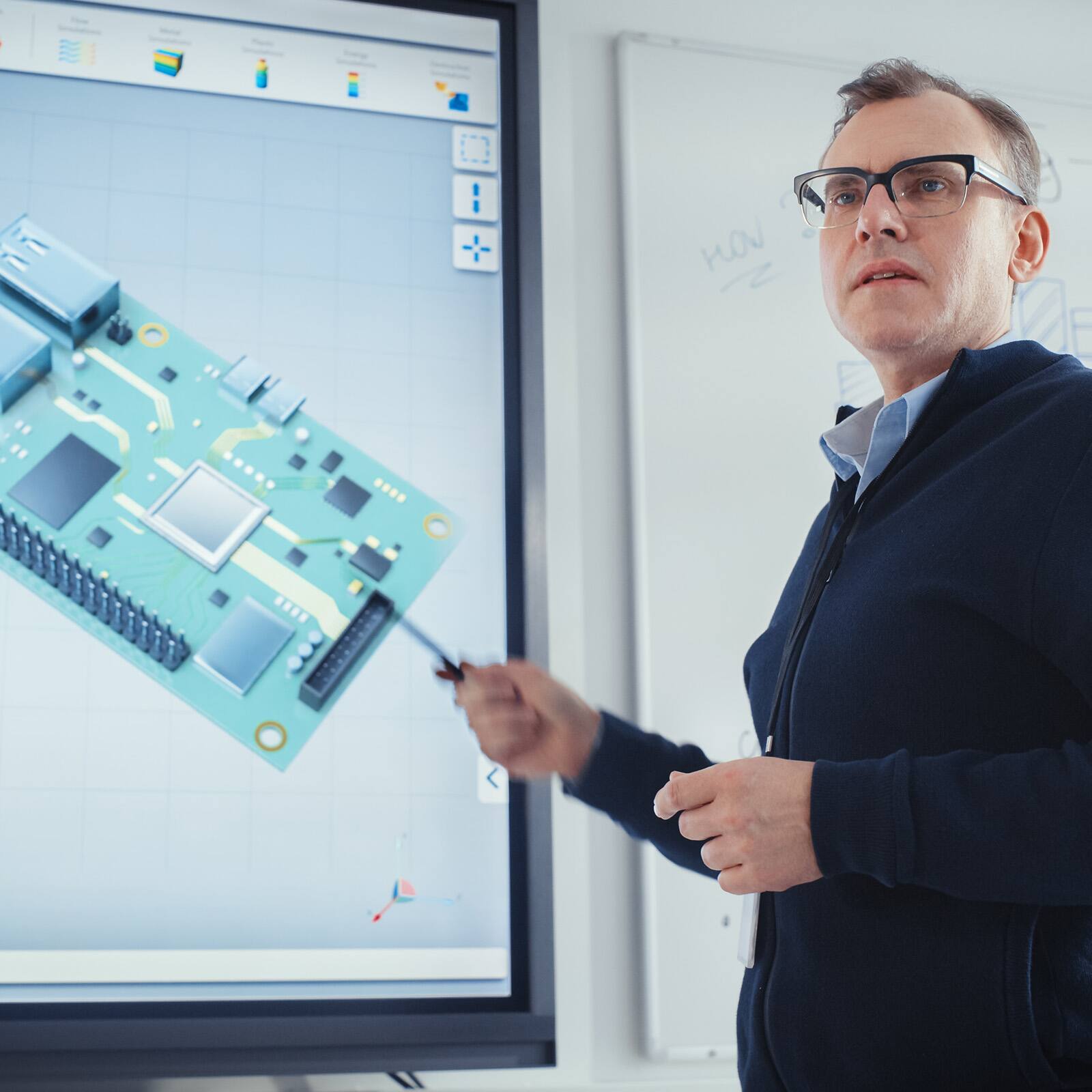 Alt View 4. Unique Bargains - 3pcs Touch Infrared Screen Pen Whiteboard Optical Stylus Pens for Education Electronic Whiteboard Presentations - Multicolor.