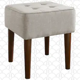 Elle Decor - Aria Stool, Light Grey - Light Gray