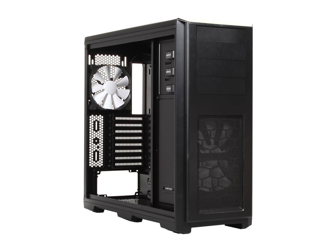 Alt View 7. Phanteks - Phanteks Enthoo Pro series PH-ES614PC_BK Black Steel / Plastic ATX Full Tower Computer Case (non-power supply cover) - Black.