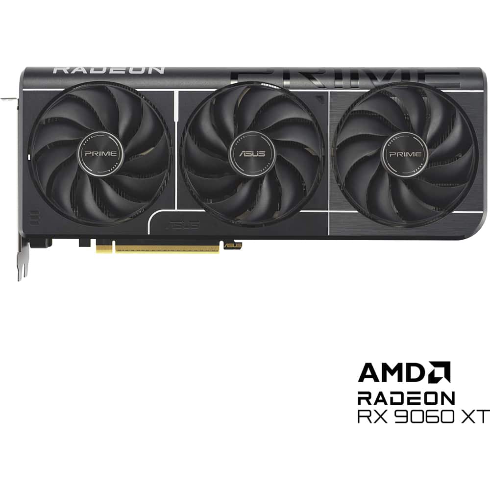 ASUS - Prime Radeon RX 9060 XT 8GB GDDR6 OC Edition Graphics Card - PRIME-RX9060XT-O8G