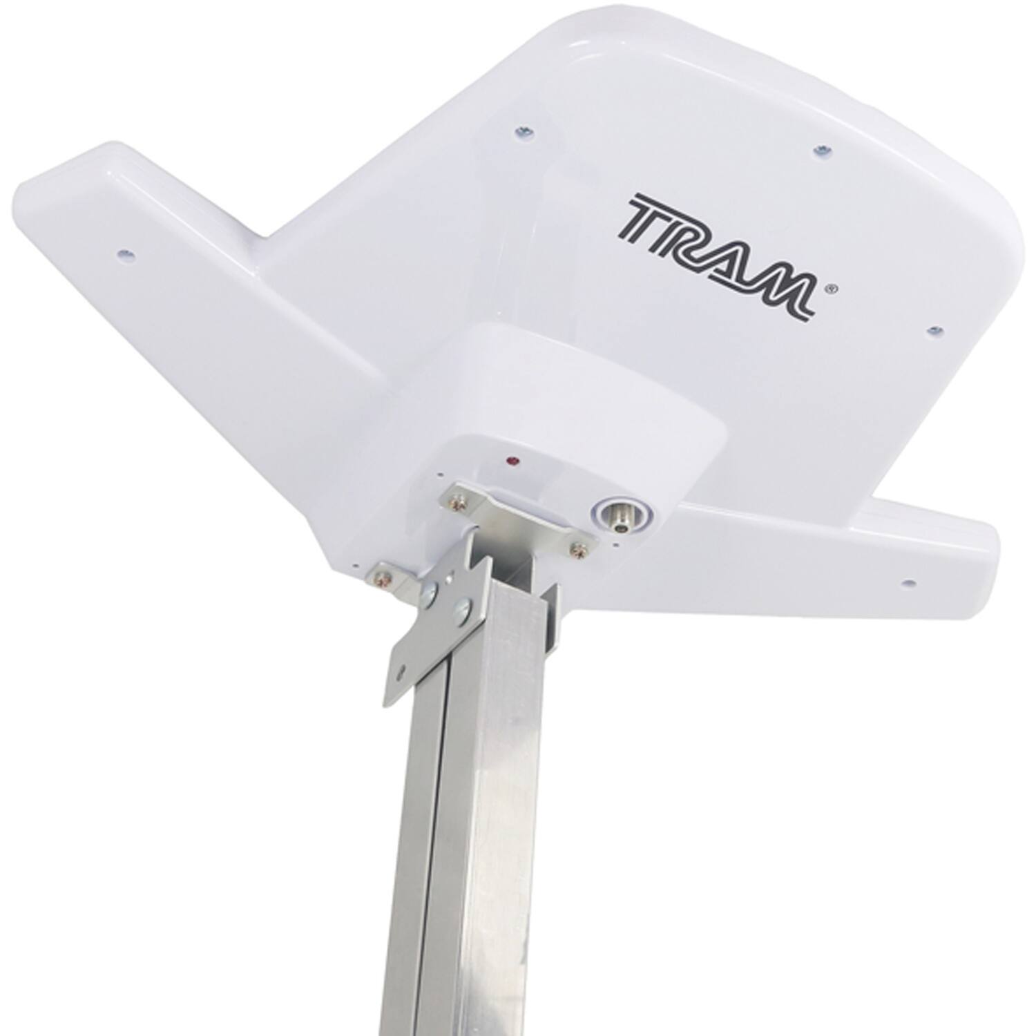 Angle. Tram - Tram Hdtv Digital Hdtv Amplified Outdoor Antenna For Home Or Rv Head Replacement - White.