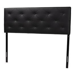 Baxton Studio - Baltimore Modern and Contemporary King Faux Leather Upholstered Headboard - Black