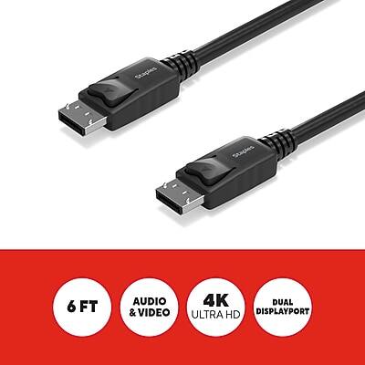 6 FT AUDIO & VIDEO 4K DUAL ULTRA HD DISPLAYPORT