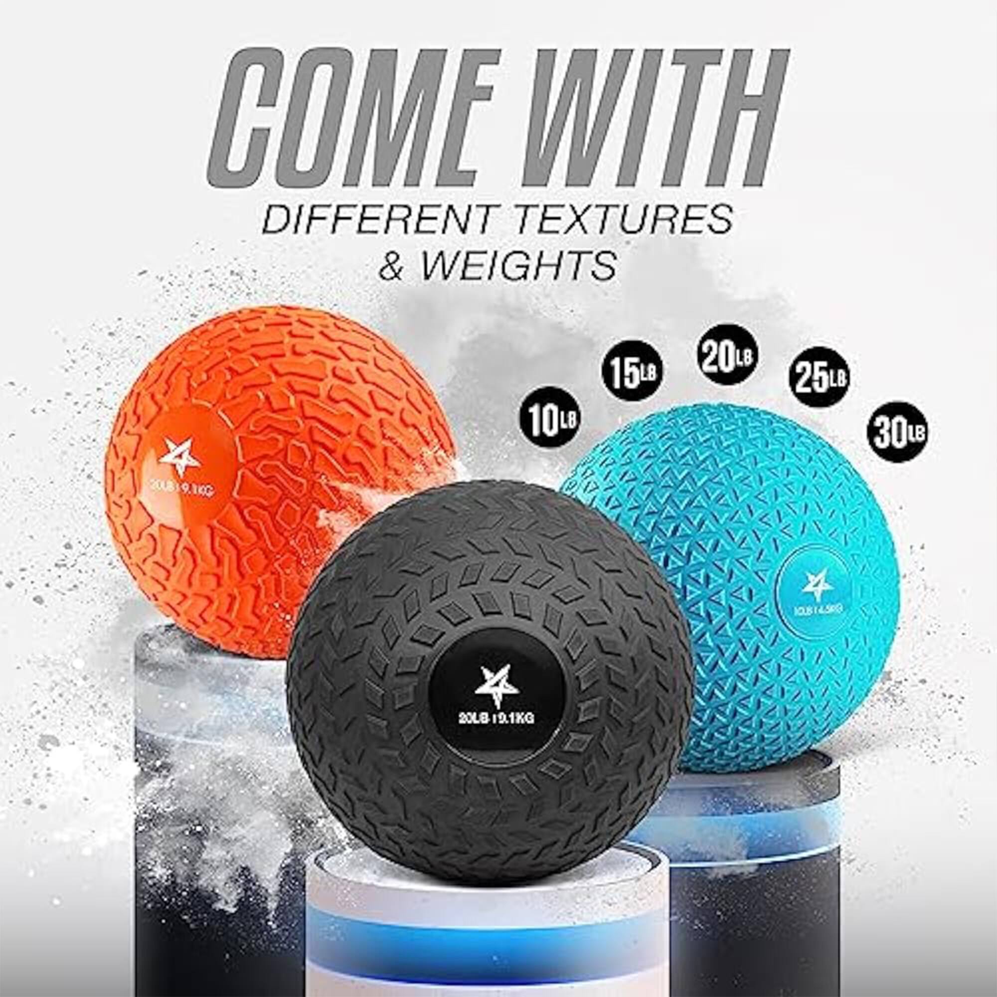 COME WITH DIFFERENT TEXTURES & WEIGHTS  
10LB 15LB 20LB 25LB 30LB  
20819.1KG 2008 IKC  
10.814500  
20LB 19.1KG
