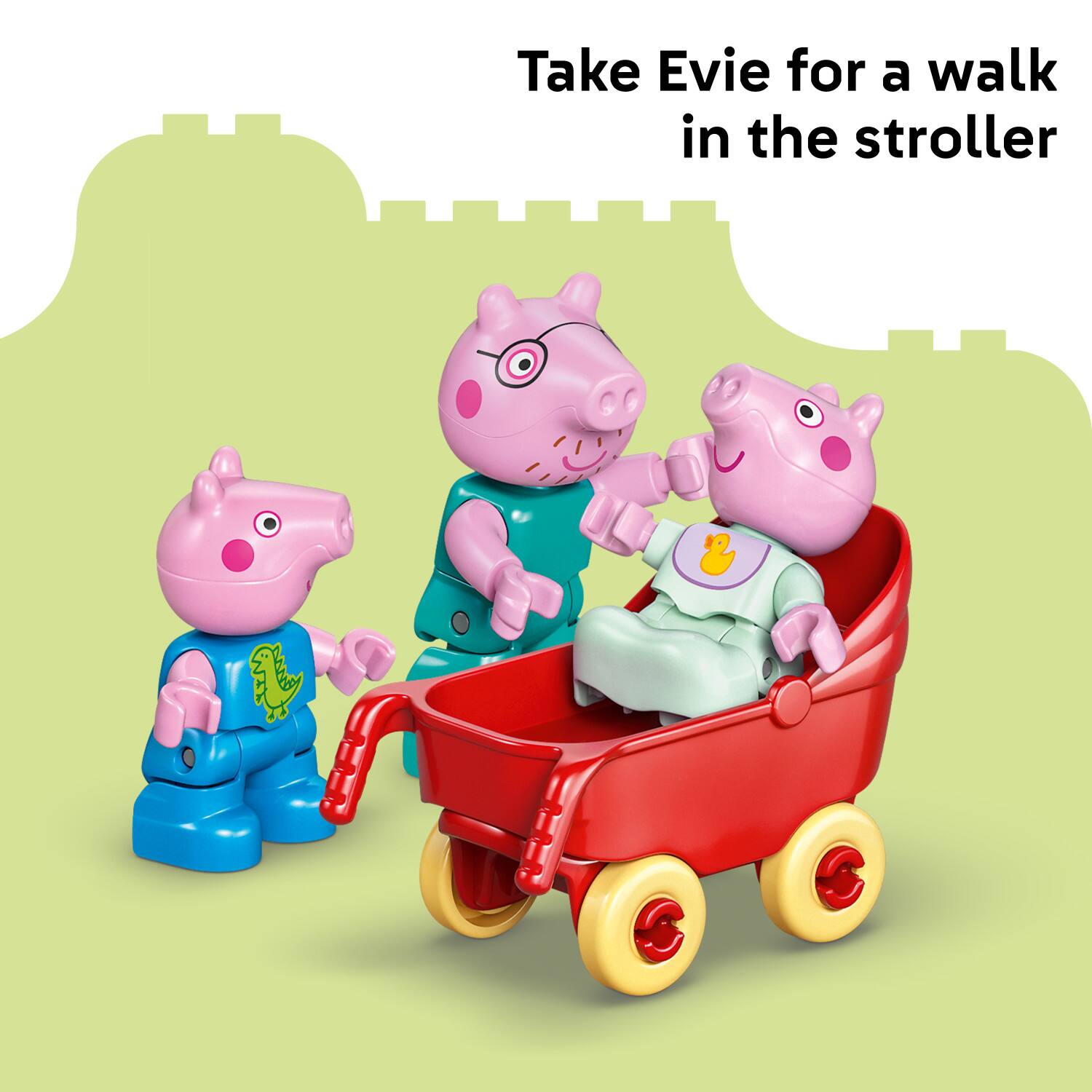 Take Evie for a walk in the stroller