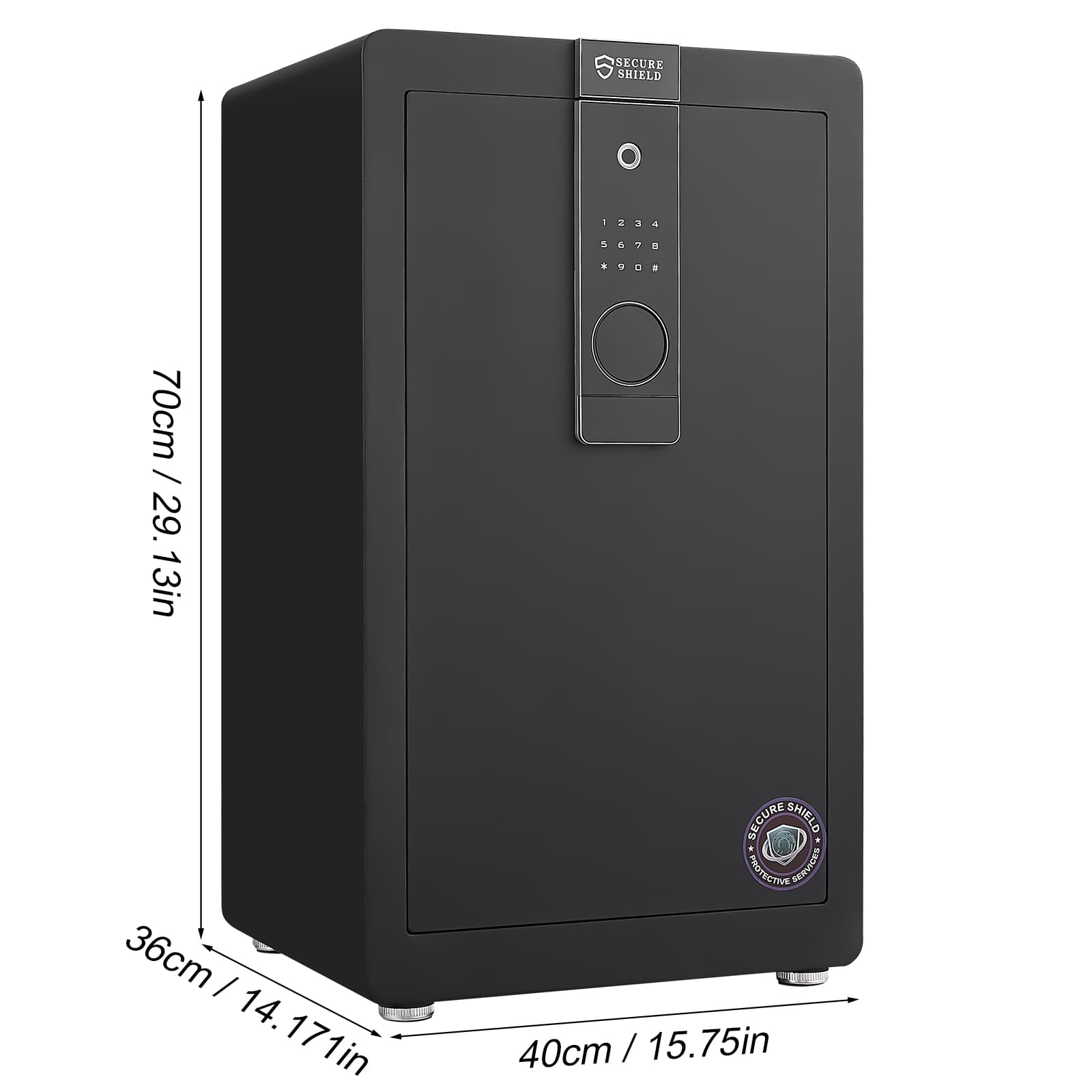 SECURE SHIELD

70cm / 29.13in  
36cm / 14.17in  
40cm / 15.75in