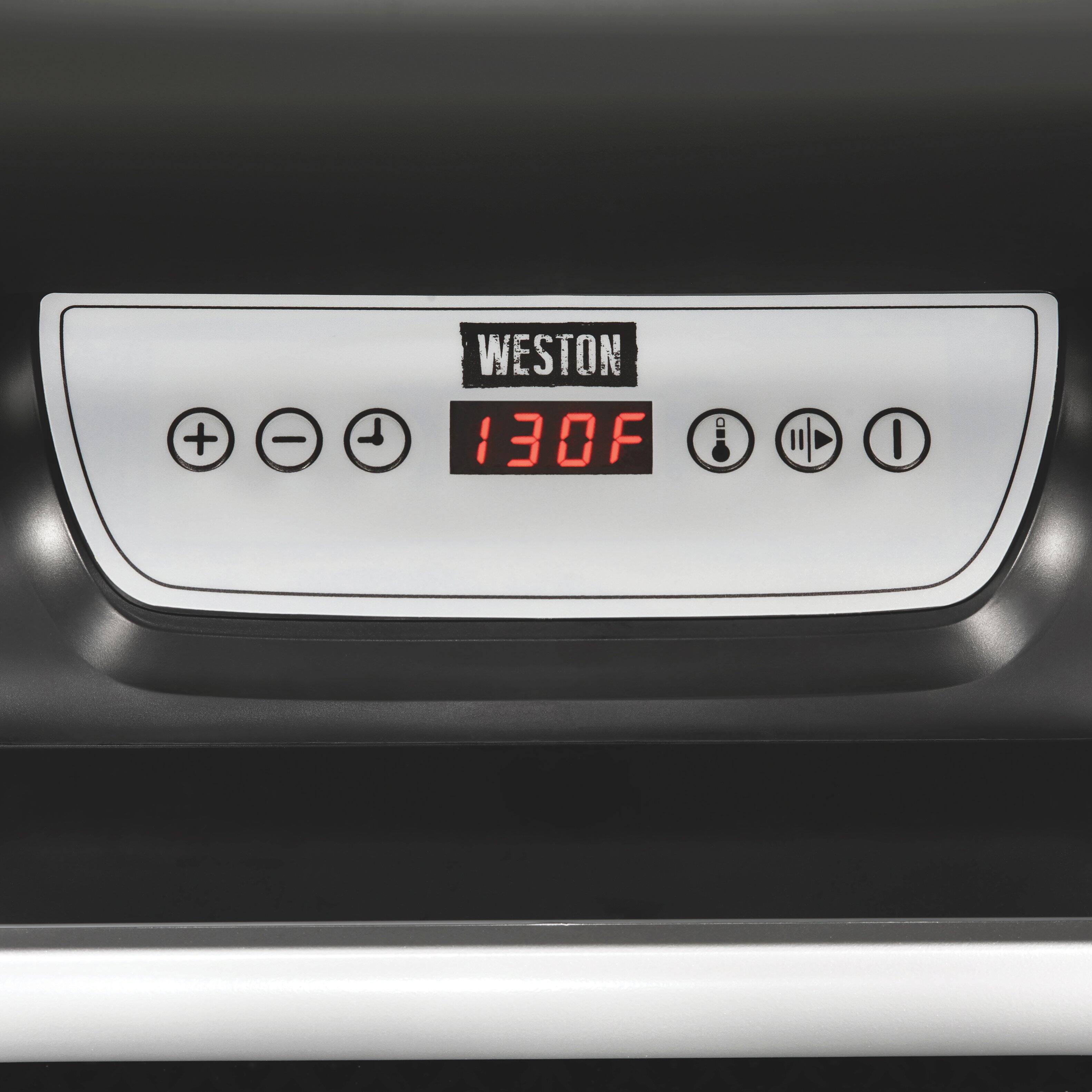 Left. Weston - Weston 10 Tray Digital Food Dehydrator with Oven-Style Door - BLACK.