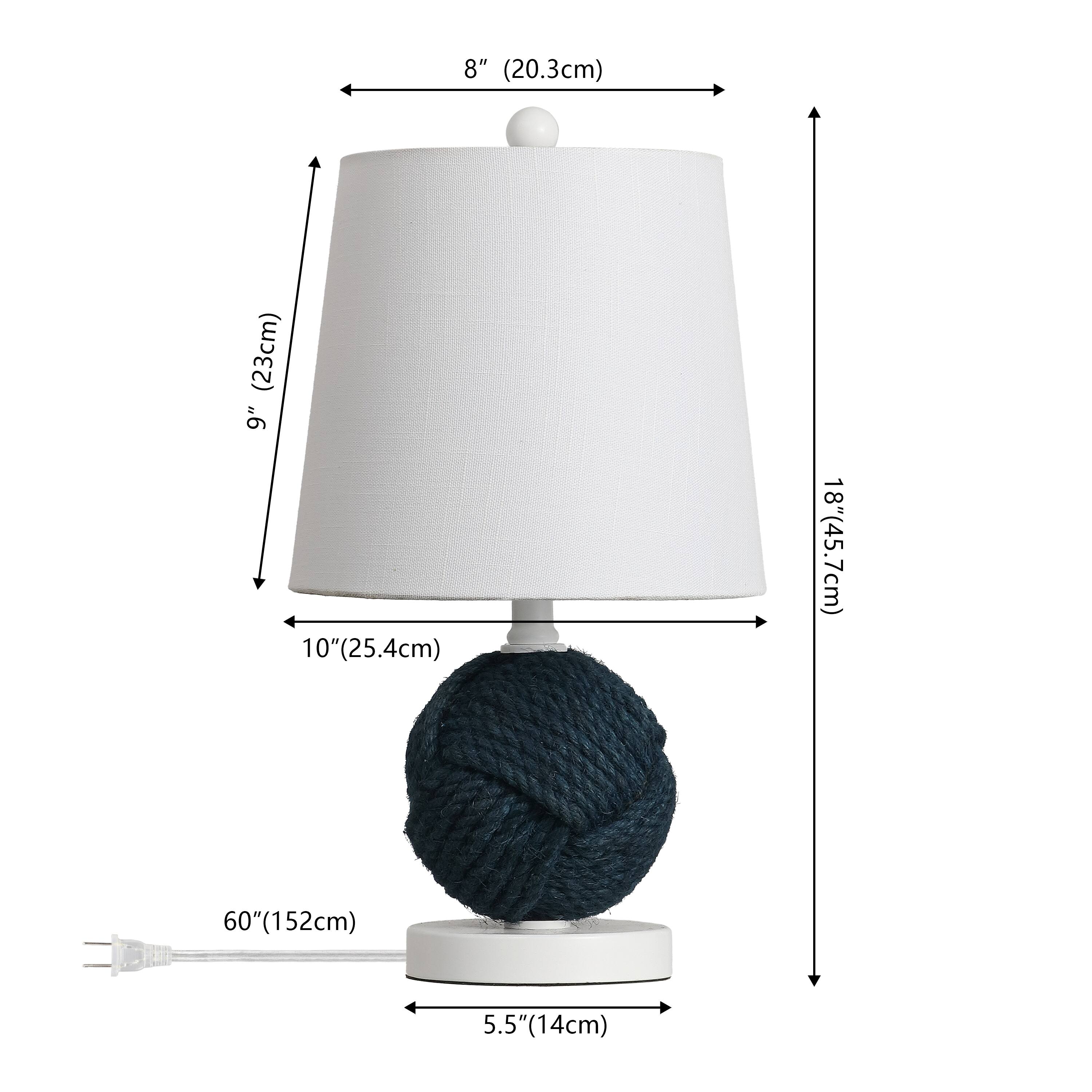 8" (20.3cm)  
9" (23cm)  
10" (25.4cm)  
18" (45.7cm)  
60" (152cm)  
5.5" (14cm)