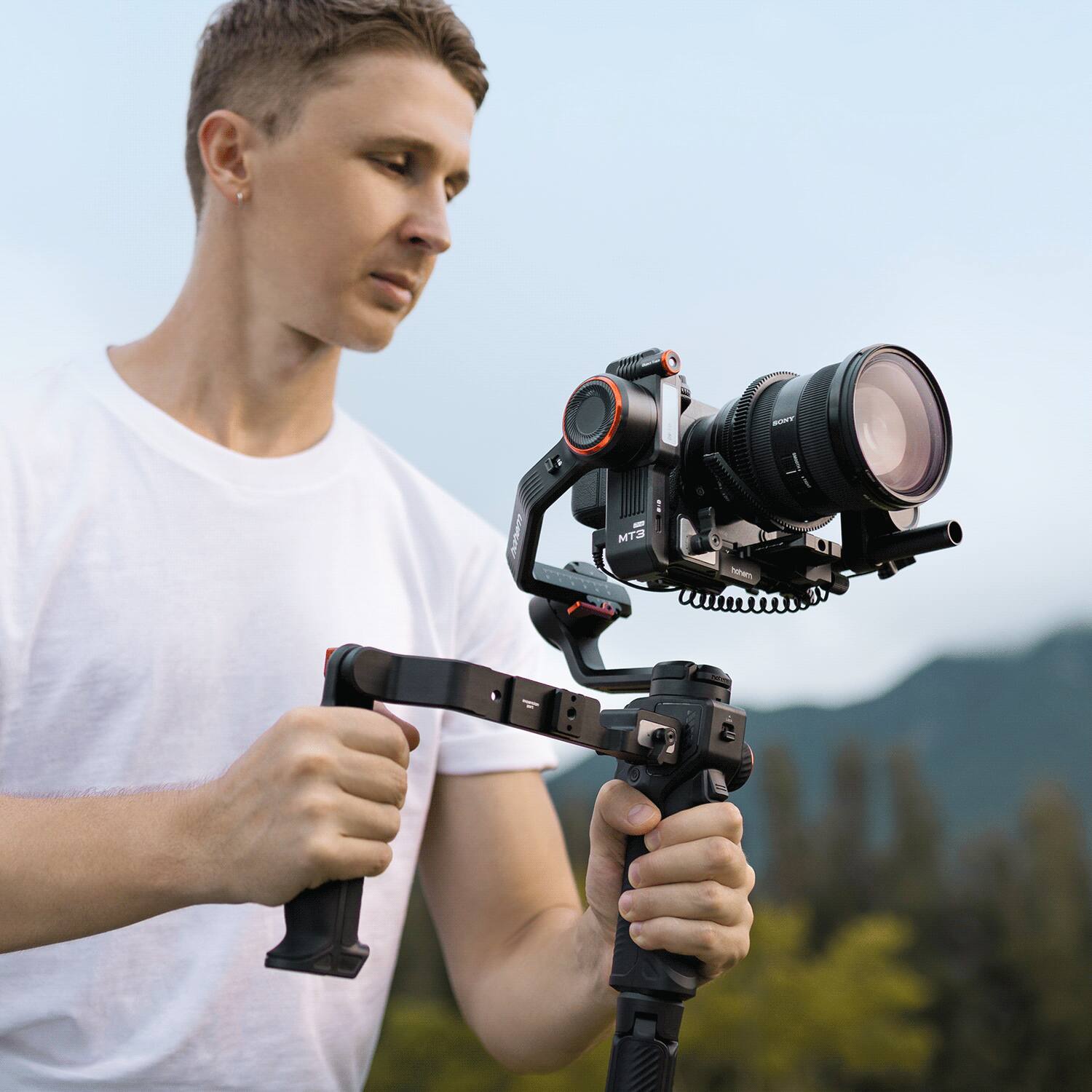Alt View 1. Hohem - Adjustable Sling Handgrip Gimbal Sling Handle for iSteady MT3/MT3 Pro/M7/M6/MT2, Ergonomic Grip - Black.