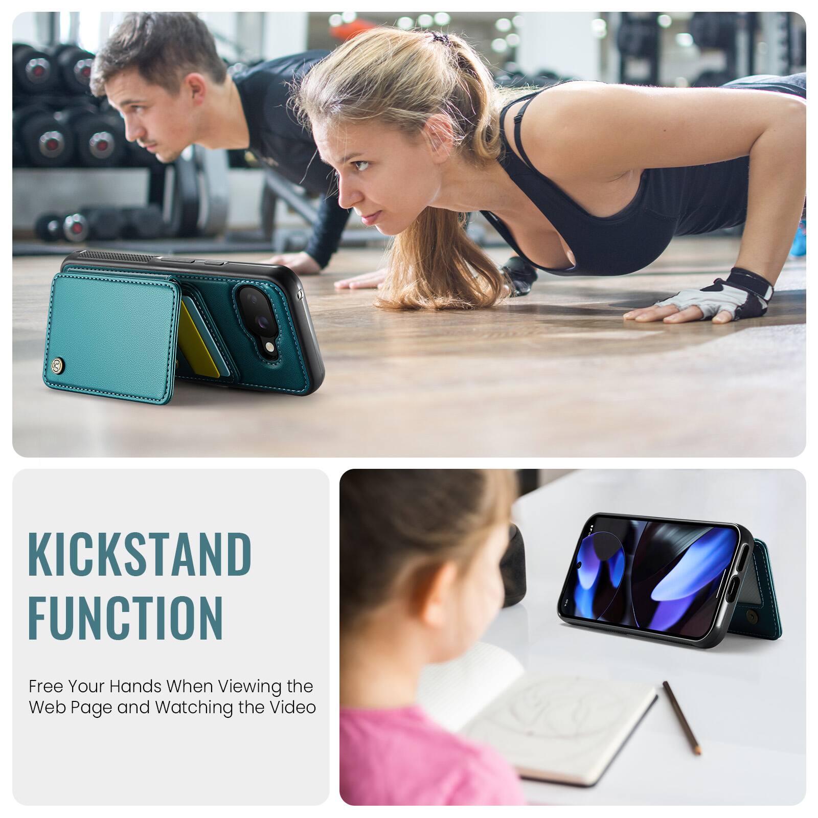 KICKSTAND FUNCTION  
Free Your Hands When Viewing the Web Page and Watching the Video