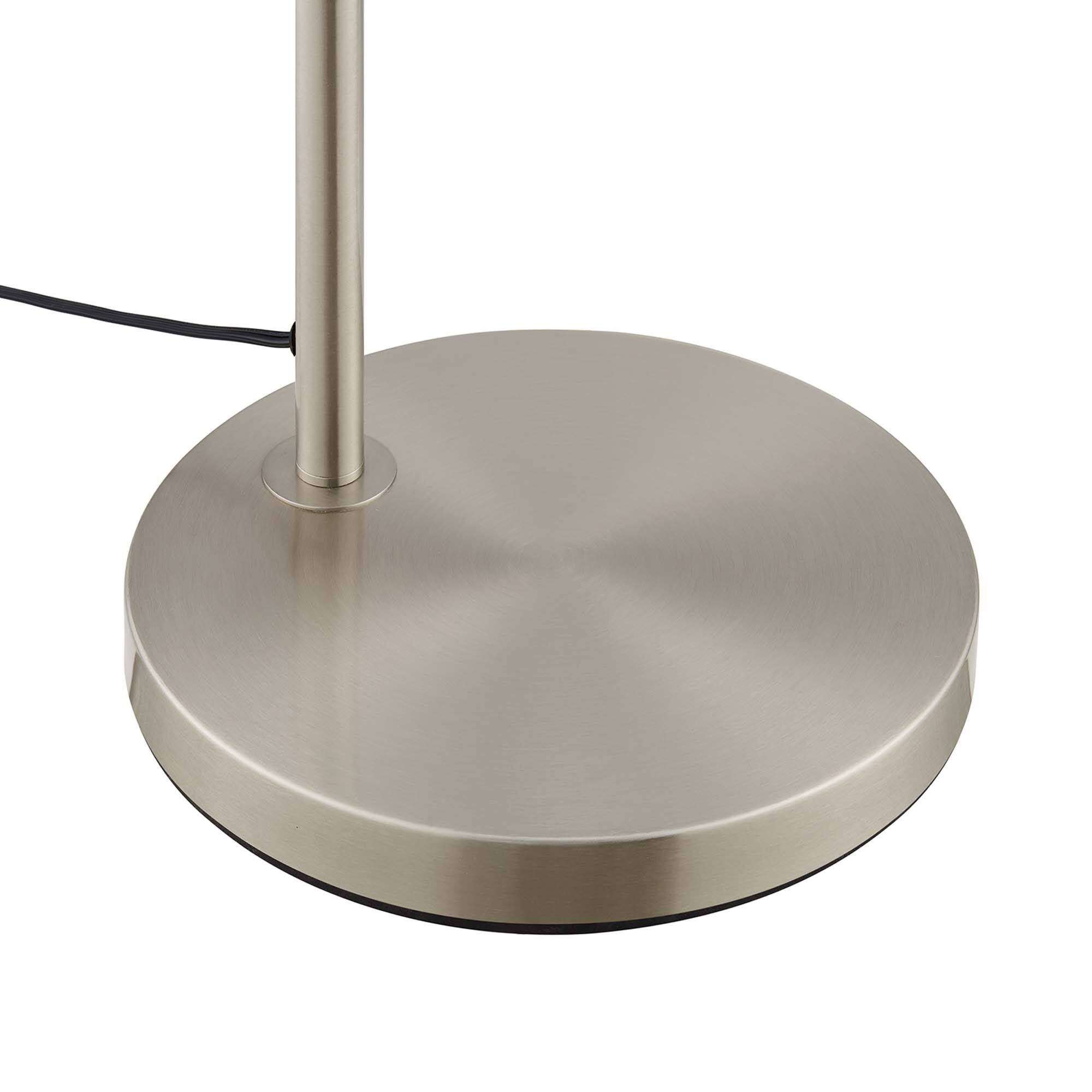 Alt View 5. Modway - Element Transparent Glass Glass and Metal Floor Lamp by Modway - Satin Nickel.